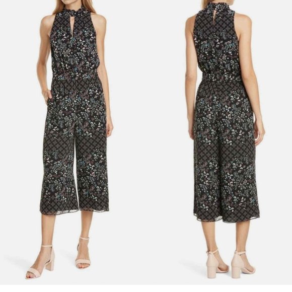 Ted Baker London Pants - Ted Baker High-Neck Floral Jumpsuit